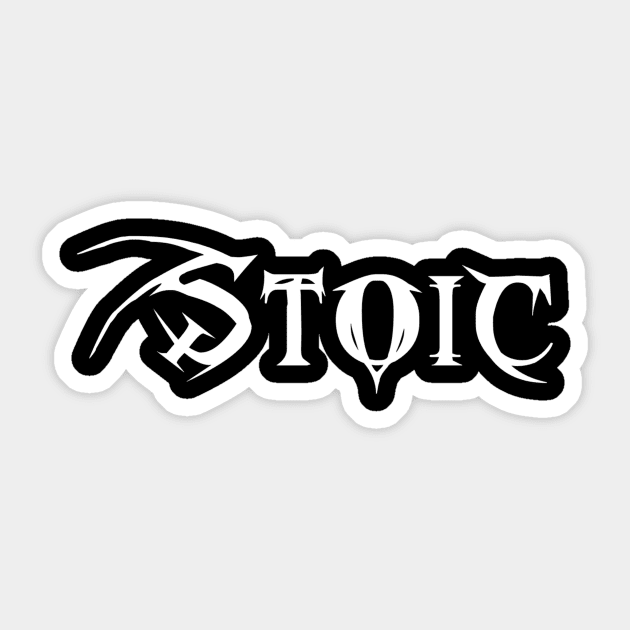 Stoic; stoicism Sticker by Amusing Aart.